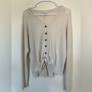Button down sweater